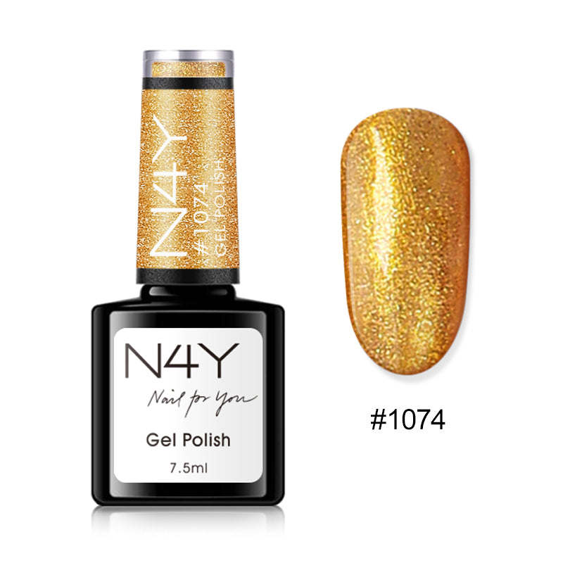 Gel Polish Gold Glitter